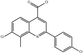 7-chloro-2-(4-chlorophenyl)-8-methylquinoline-4-carbonyl chloride|7-氯-8-甲基-2-[4-氯苯基]辛可宁基氯化物