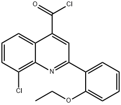 8-chloro-2-(2-ethoxyphenyl)quinoline-4-carbonyl chloride 化学構造式