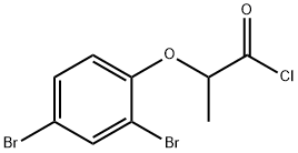 2-(2,4-ジブロモフェノキシ)プロパノイルクロリド 化学構造式