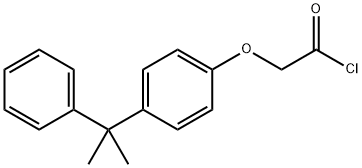 [4-(1-甲基-1-苯基乙基)苯氧基]乙酰氯 结构式