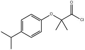 2-(4-isopropylphenoxy)-2-methylpropanoyl chloride Struktur