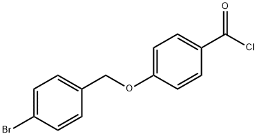 4-[(4-bromobenzyl)oxy]benzoyl chloride 化学構造式
