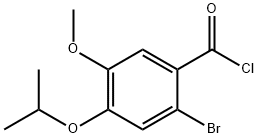 2-bromo-4-isopropoxy-5-methoxybenzoyl chloride 化学構造式