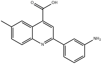 2-(3-aminophenyl)-6-methylquinoline-4-carboxylic acid Structure