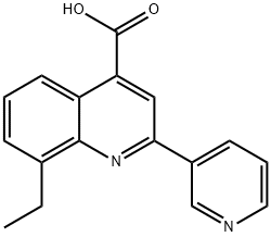 8-ethyl-2-pyridin-3-ylquinoline-4-carboxylic acid Structure