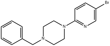 1-Benzyl-4-(5-bromo-2-pyridinyl)piperazine Structure
