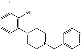 2-(4-Benzylpiperazino-1-yl)-6-fluorophenol Structure