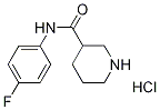 N-(4-Fluorophenyl)-3-piperidinecarboxamidehydrochloride 结构式