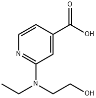 2-[Ethyl(2-hydroxyethyl)amino]isonicotinic acid Structure