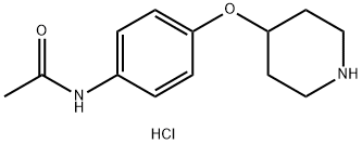 N-[4-(4-Piperidinyloxy)phenyl]acetamidehydrochloride Structure