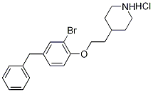4-[2-(4-Benzyl-2-bromophenoxy)ethyl]piperidinehydrochloride|
