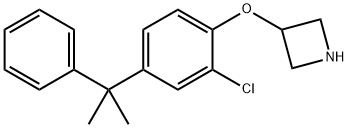 3-[2-Chloro-4-(1-methyl-1-phenylethyl)phenoxy]azetidine Structure
