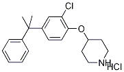 4-[2-Chloro-4-(1-methyl-1-phenylethyl)phenoxy]-piperidine hydrochloride,1220036-02-1,结构式