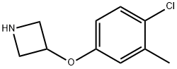 3-(4-氯-3-甲基苯氧基)氮杂环丁烷 结构式