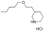 3-[2-(Pentyloxy)ethyl]piperidine hydrochloride Structure
