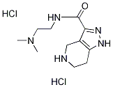 N-[2-(Dimethylamino)ethyl]-4,5,6,7-tetrahydro-1H-pyrazolo[4,3-c]pyridine-3-carboxamide diHCl 结构式