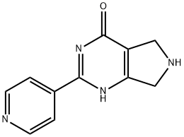 2-(4-Pyridinyl)-6,7-dihydro-5H-pyrrolo[3,4-d]-pyrimidin-4-ol,1220031-00-4,结构式