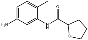 N-(5-アミノ-2-メチルフェニル)テトラヒドロ-2-フランカルボキサミド 化学構造式