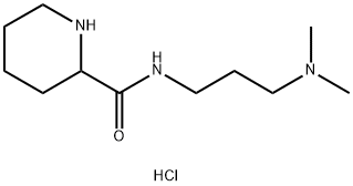 N-[3-(Dimethylamino)propyl]-2-piperidinecarboxamide dihydrochloride 结构式