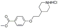 Methyl 4-[2-(4-piperidinyl)ethoxy]benzoatehydrochloride Struktur