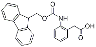 Fmoc-(2-aminophenyl)acetic acid 化学構造式