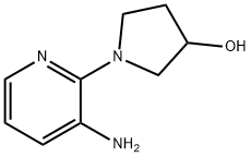 1-(3-氨基吡啶-2-基)吡咯烷-3-醇,1220028-21-6,结构式