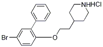 4-{2-[(5-Bromo[1,1'-biphenyl]-2-yl)oxy]-ethyl}piperidine hydrochloride 结构式