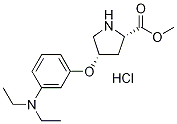 Methyl (2S,4S)-4-[3-(diethylamino)phenoxy]-2-pyrrolidinecarboxylate hydrochloride Struktur