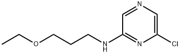 6-Chloro-N-(3-ethoxypropyl)-2-pyrazinamine Struktur