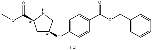 Methyl (2S,4S)-4-{4-[(benzyloxy)carbonyl]phenoxy}-2-pyrrolidinecarboxylate hydrochloride|