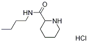 N-ブチル-2-ピペリジンカルボキサミド塩酸塩 化学構造式