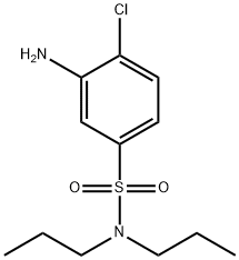 3-Amino-4-chloro-N,N-dipropylbenzenesulfonamide Struktur