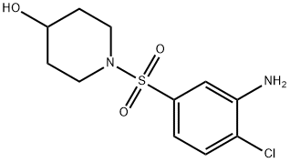 1-[(3-Amino-4-chlorophenyl)sulfonyl]-4-piperidinol 结构式