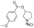 3-Pyrrolidinyl 4-methoxybenzoate hydrochloride Structure