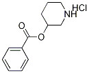 3-Piperidinyl benzoate hydrochloride Struktur
