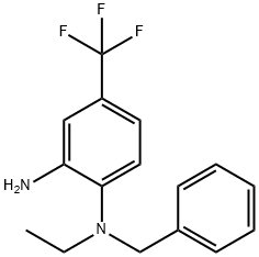 N〜1〜-BENZYL-N〜1〜-ETHYL-4-(TRIFLUOROMETHYL)-1,2-BENZENEDIAMINE 化学構造式