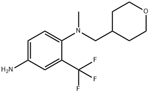 N-1-Methyl-N-1-(tetrahydro-2H-pyran-4-ylmethyl)-2-(trifluoromethyl)-1,4-benzenediamine Structure