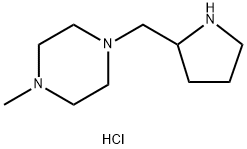 1-Methyl-4-(2-pyrrolidinylmethyl)piperazinedihydrochloride Struktur