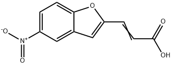 (E)-3-(5-Nitro-1-benzofuran-2-yl)-2-propenoic acid Structure