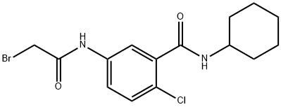 5-[(2-Bromoacetyl)amino]-2-chloro-N-cyclohexylbenzamide Struktur