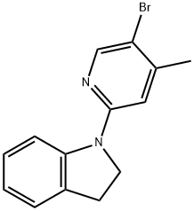 1-(5-Bromo-4-methyl-2-pyridinyl)indoline,1219967-52-8,结构式