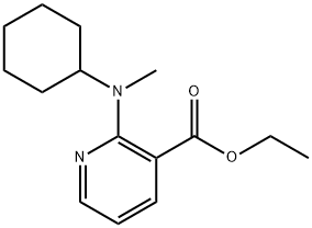 Ethyl 2-[cyclohexyl(methyl)amino]nicotinate 结构式