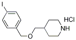 4-Iodobenzyl 4-piperidinylmethyl etherhydrochloride Structure