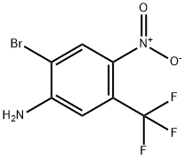 2-溴-4-硝基-5-(三氟甲基)苯胺 结构式