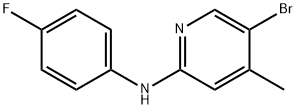 N-(5-Bromo-4-methyl-2-pyridinyl)-N-(4-fluorophenyl)amine Structure