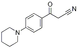 3-Oxo-3-(4-piperidinophenyl)propanenitrile Structure