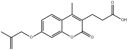 3-{4-Methyl-7-[(2-methylprop-2-en-1-yl)oxy]-2-oxo-2H-chromen-3-yl}propanoic acid|3-[2-氧代-4-甲基-7-(2-甲基丙-2-烯氧基)苯并吡喃-3-基]丙酸