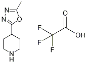 4-(5-Methyl-1,3,4-oxadiazol-2-yl)piperidine trifluoroacetate Struktur