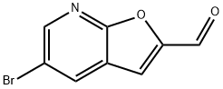 5-Bromofuro[2,3-b]pyridine-2-carbaldehyde Struktur