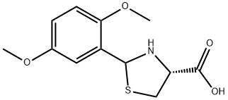 (R)-2-(2,5-Dimethoxyphenyl)thiazolidine-4-carboxylic acid Structure